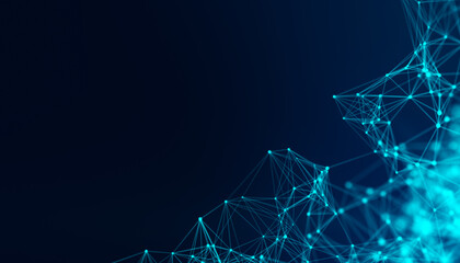 Illustration of abstract network connection structure
