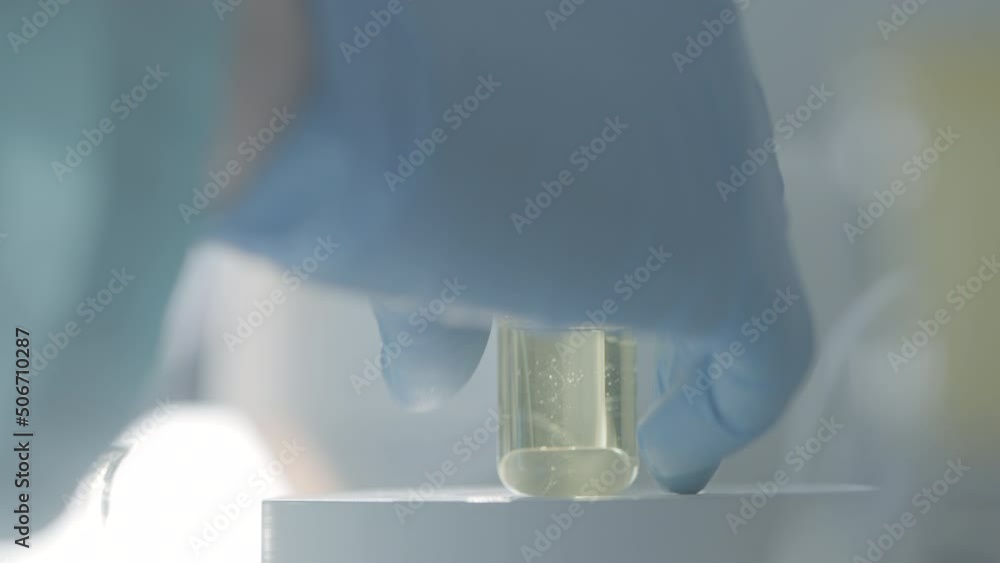 Aufkleber laboratory test tubes for analysis. action. laboratory flasks and test tubes with liquid for analysi