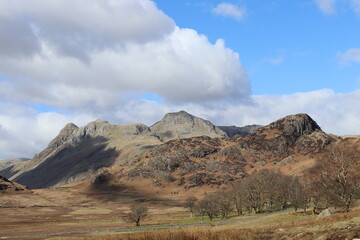 Pike O' Stickle Harrison Stickle lake district england mountains