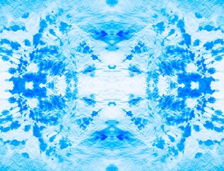 Aqua Abstract Seamless Brush. Sky Textile