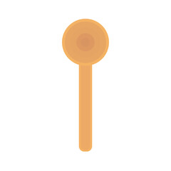 Kitchenware utensil. Wood Spoon vector illustration on white background