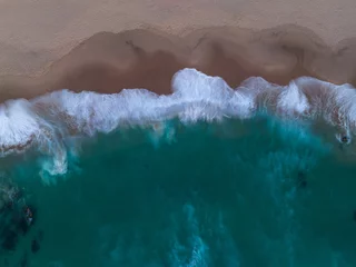 Foto op Canvas Long exposured waves from above. © photo-nature