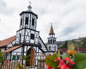 Photograph of the church located in the town of German origin called La Colonia Tovar in Venezuela