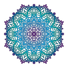 Circular pattern in the form of a mandala