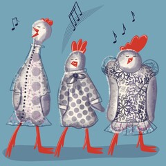 singing hens