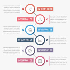 Fototapeta premium Modern Circle Infographics