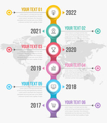 Vertical Timeline Infographics
