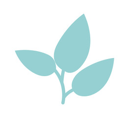 Branch with leaves. Vector illustration