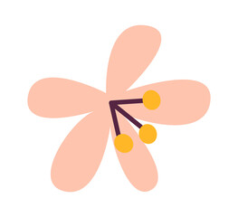 Spring Flowers Design element. Vector illustration