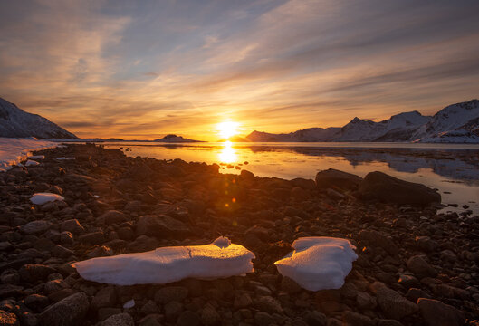 Sonnenuntergang auf den Lofoten