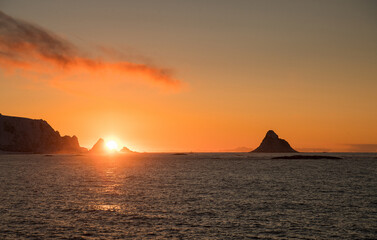 Sonnenuntergang in Norwegen
