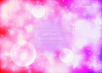 Neon Pattern. Light Iridescent Backdrop. Motion Dots. Summer Fly