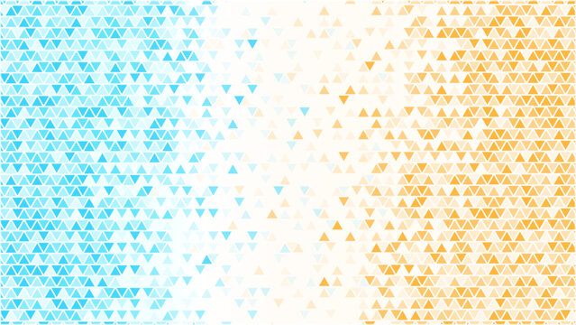 Colorful background with orange and teal triangles pattern