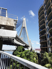 Anzac Bridge in Sydney, Australia