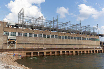 Fototapeta premium Pickwick Landing Dam is a hydroelectric lock and dam on the Tennessee River..