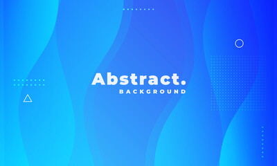 Abstract modern blue wave vector background. Fluid shapes composition. Modern template design for covers, brochures, web and banners.	