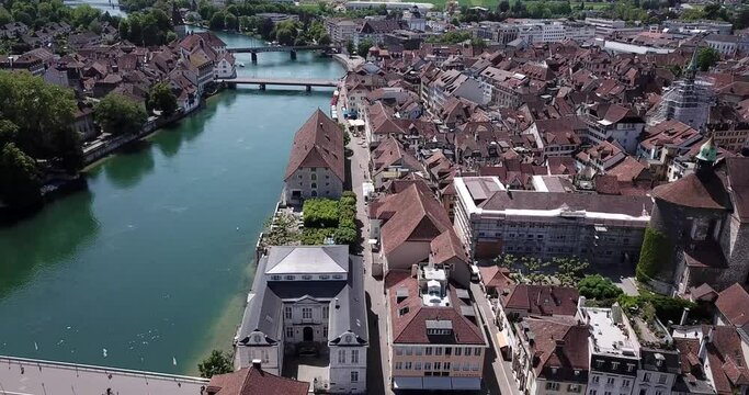 Solothurn, Switzerland panorama areal
