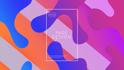 Dynamic Background. Technology Illustration. Color Rainbow Shape. Wave Landing Page. Liquid Banner. Purple Bright Design. Plastic Page. Neon Pattern. Violet Dynamic Background