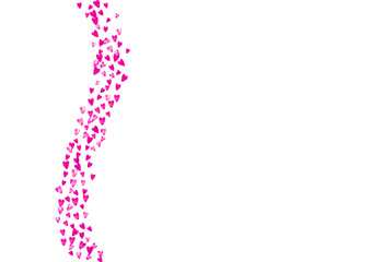 Valentine Sale Glitter. February Border For Celebration. Fashion Frame. Pink Art Illustration. Romantic Painting For Discount. Red Romance Banner. Rose Valentine Sale Glitter.