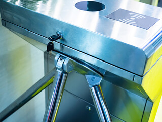 Turnstile repair. Turnstile for access to the building. Maintenance of the building access system....