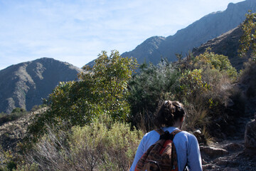 Naklejka premium HACIEND SENDERISMO DISFRUTANDO LA VIDA