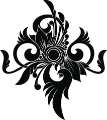 Stylized vector ornamental art design