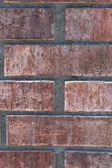 brown brickwork background with brick texture surface