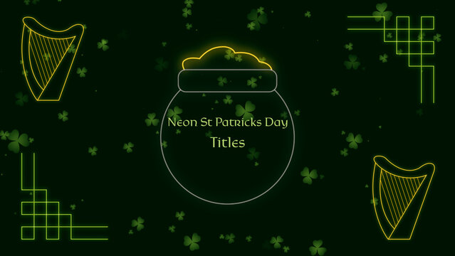 Neon St. Patrick's Day Titles
