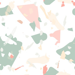 Terrazzo seamless pattern. Modern classic