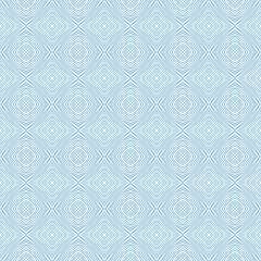 Medallion seamless pattern. Blue symmetrical