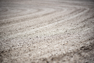 dirt track racing corner of a track