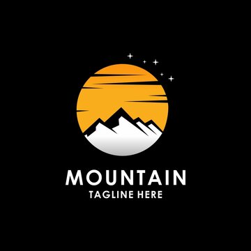 Illustration of mountain, outdoor adventure. Vector graphics for t shirts and other uses.