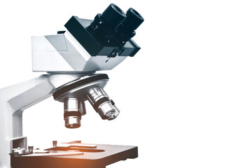 Microscope Isolated on the White Background