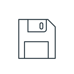 Floppy disk thin line icon