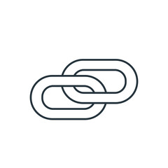 Link chain thin line icon