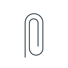 Paperclip thin line icon