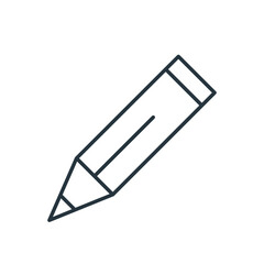 Office pencil thin line icon