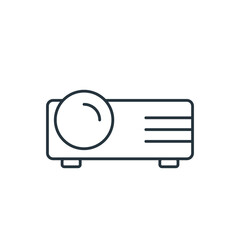Projector thin line icon