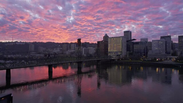 Portland Oregon Sunset