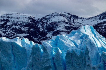Montanhas geladas do Perito Moreno, El Calafate, Argentina