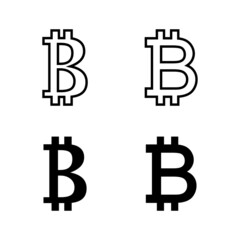 Bitcoin icons vector. bitcoin sign and symbol. payment symbol. cryptocurrency logo