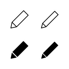 Pencil icons vector. pen sign and symbol. edit icon vector