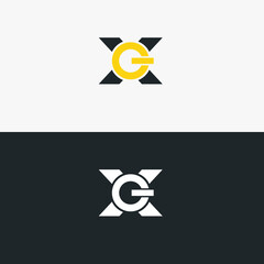 Letter X with ON symbols logo design. initial logo for any company or business.