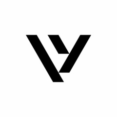 letter vy logo design vector
