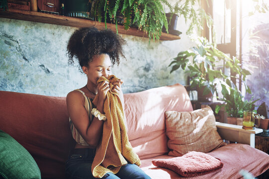 That Fresh Laundry Smell Is Worth It Stock Photo