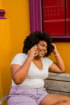 Woman making a phone call