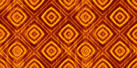 Seamless Vintage Diamond stripes wallpaper pattern motif in a nostalgic cozy warm rust red, orange, brown and yellow palette. A grungy 8k background textile texture.
