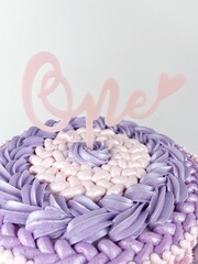 Fototapeta premium Smash cake, pastel infantil