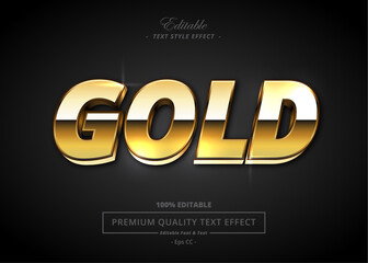 GOLD VECTOR TEXT STYLE EFFECT