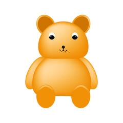teddy bear isolated on white
